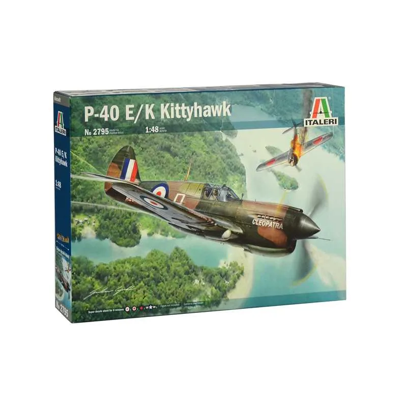 Italeri Model Kit lietadlo 2795 - P-40E/K Kittyhawk (1:48)