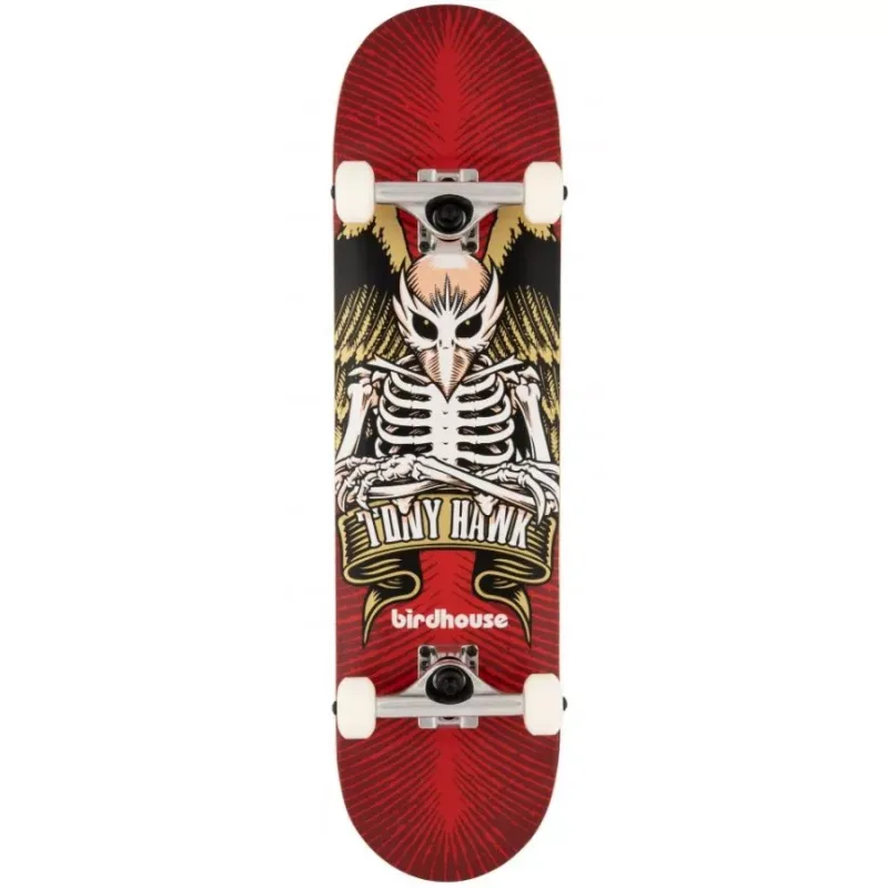 BIRDHOUSE STAGE 1 TH ICON 8" SKATEBOARD - RED