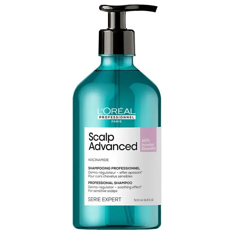 LOREAL L´ORÉAL Scalp Advanced Anti-Discomfort Shampoo 500ml - šampón pre citlivú pokožku hlavy