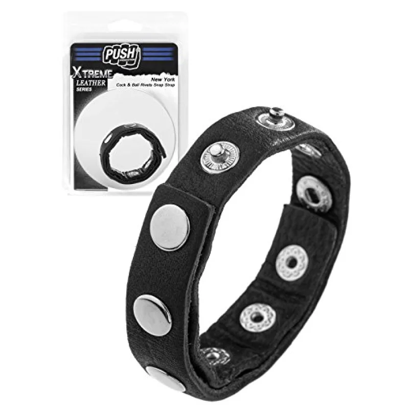 Push Production New York Cock And Ball Rivets Snap Strap