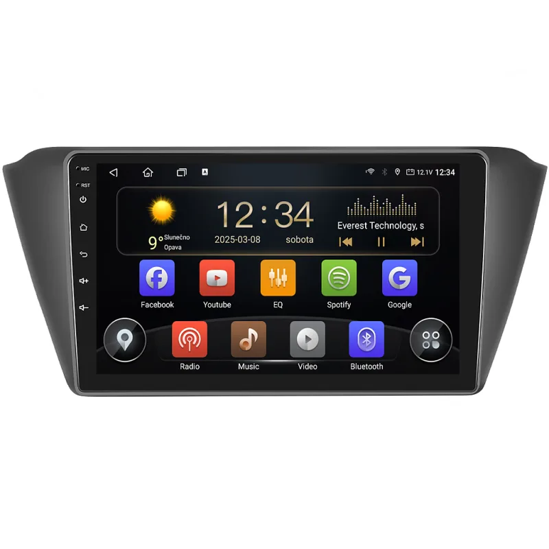Isudar 2DIN autorádio T72-IEV38 Android, Škoda Fabia III B020
