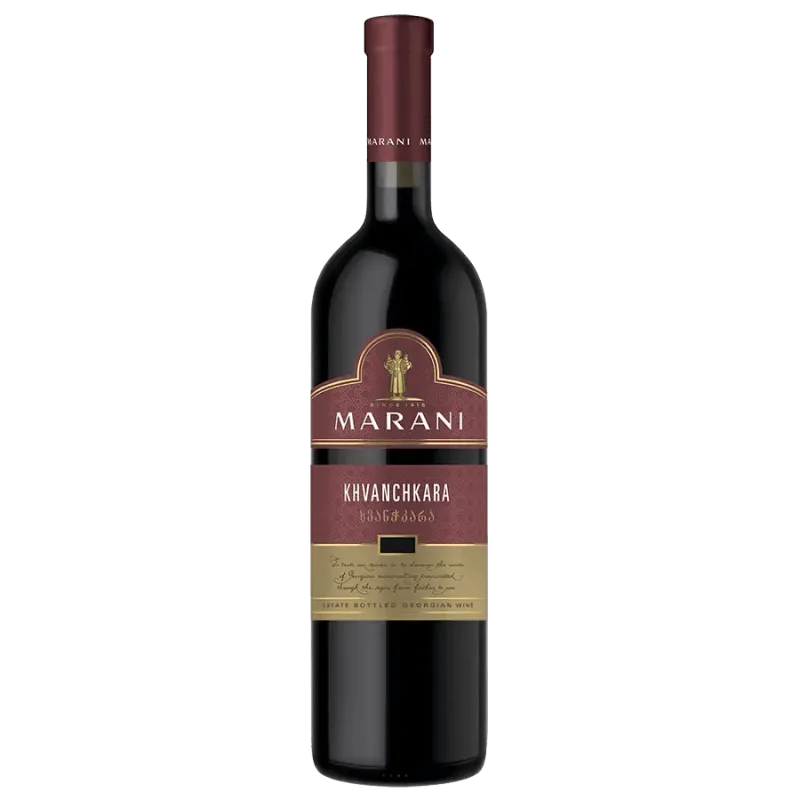 Marani KHVANCHKARA gruzínske červené polosladké víno - 2022 - 0,75 l. 11,5% obj. (holá lahev)
