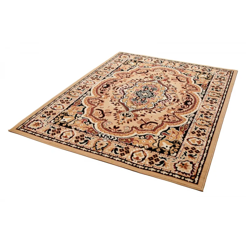 Chemex Moderný koberec Atlas - orientálny 3 - béžový Rozmer koberca: 200x200 cm