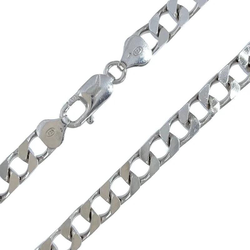 Strieborná retiazka pancr kocková 6,3mm dĺžka retiazky 60cm