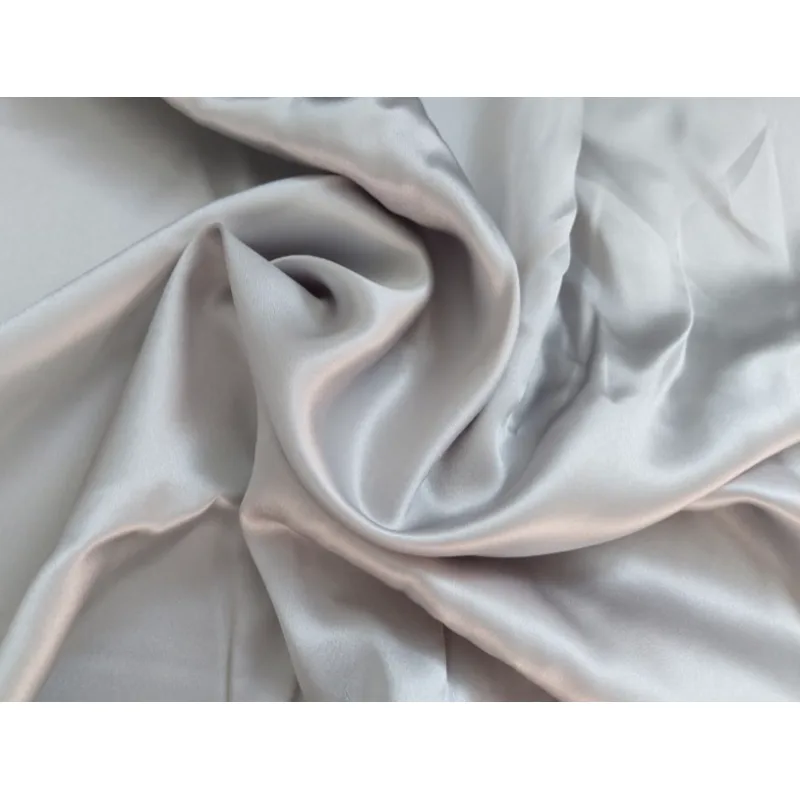 Nopala povlak na polštář hedvábný rozměr 40x80, barva stříbrná