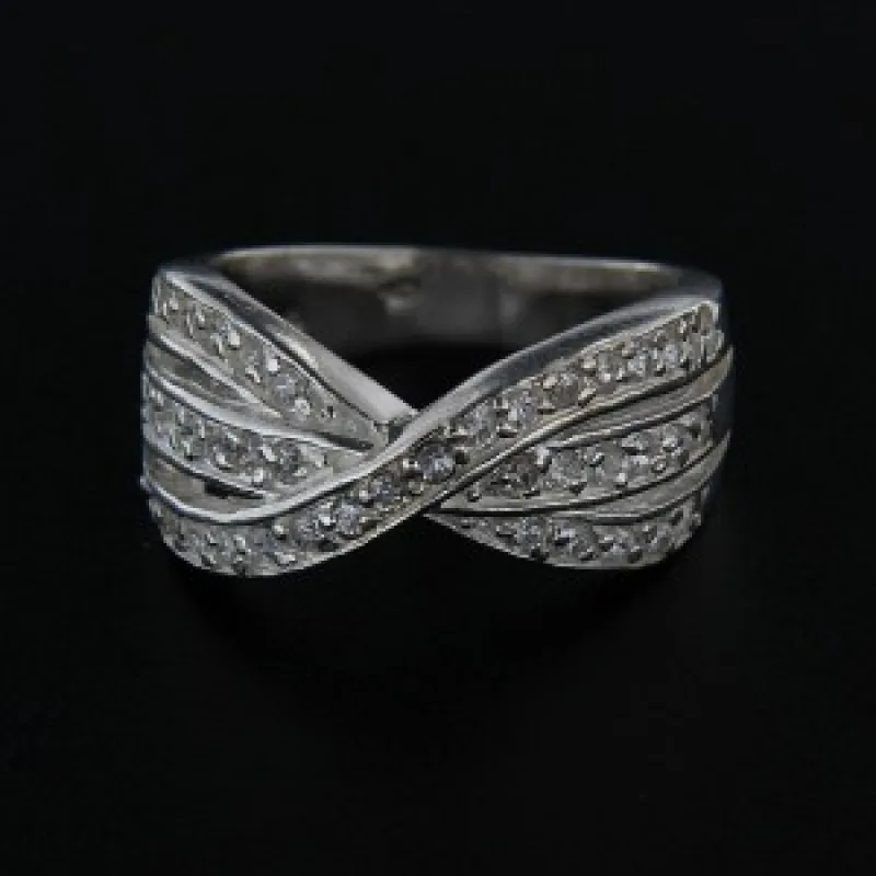 Strieborný prsteň s kameňom KA R179, 54