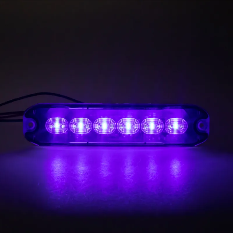 PROFI SLIM výstražné LED světlo vnější, modré, 12-24V, ECE R10 CH-076blu