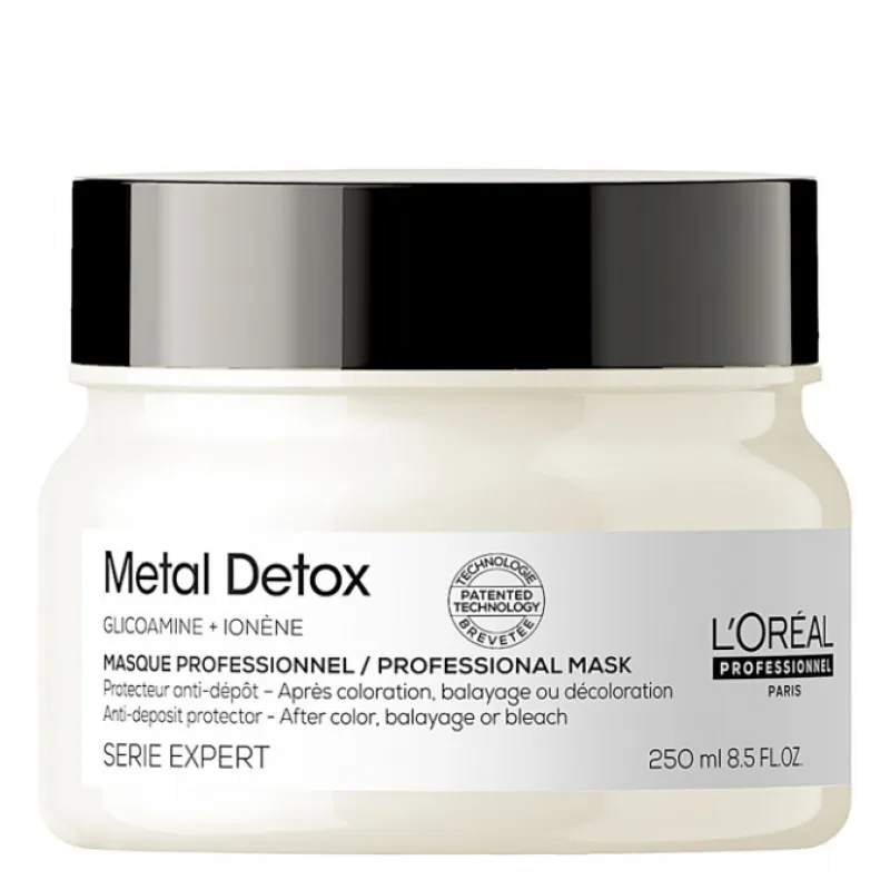LOREAL Serie Expert Metal Detox Masque 250ml - ochranná maska pre farebné a poškodené vlasy