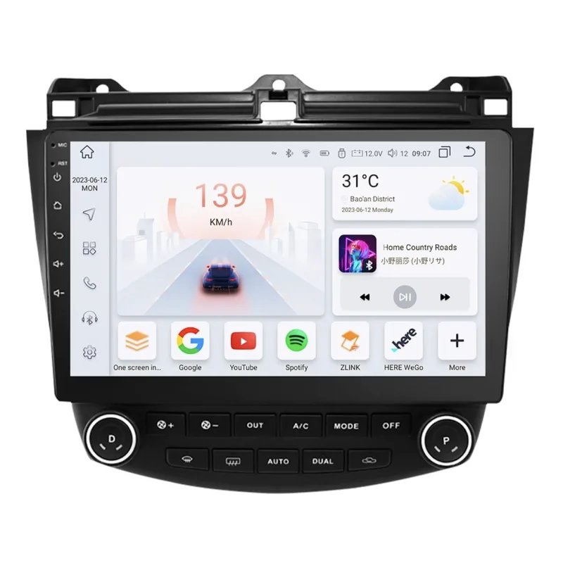 HIZPO KXACCORD101001 Autorádio 10,1" Android 13 pro Honda Accord 7 Model: S101008 (8+128GB) CHR1646