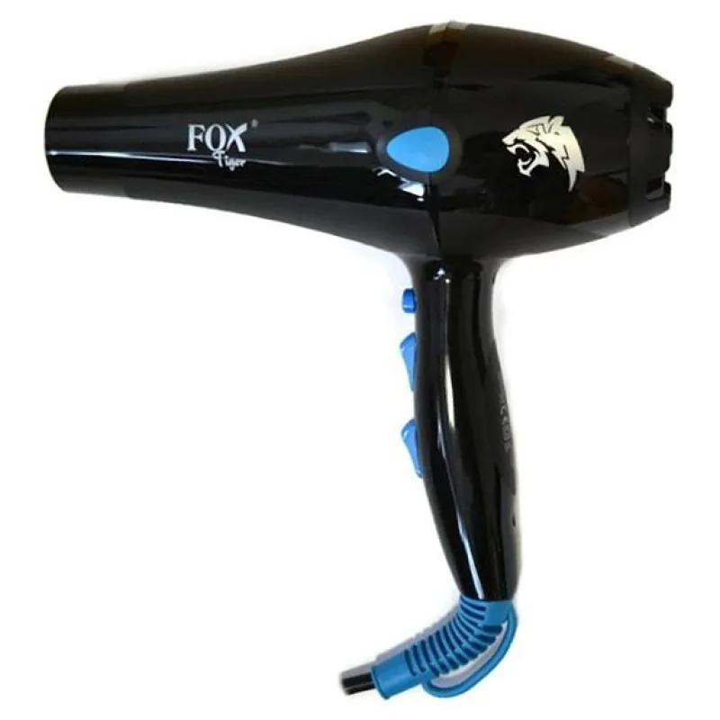 FOX Tiger Extra výkonný kadernícky fén s ionizátorom 2400W - čierny
