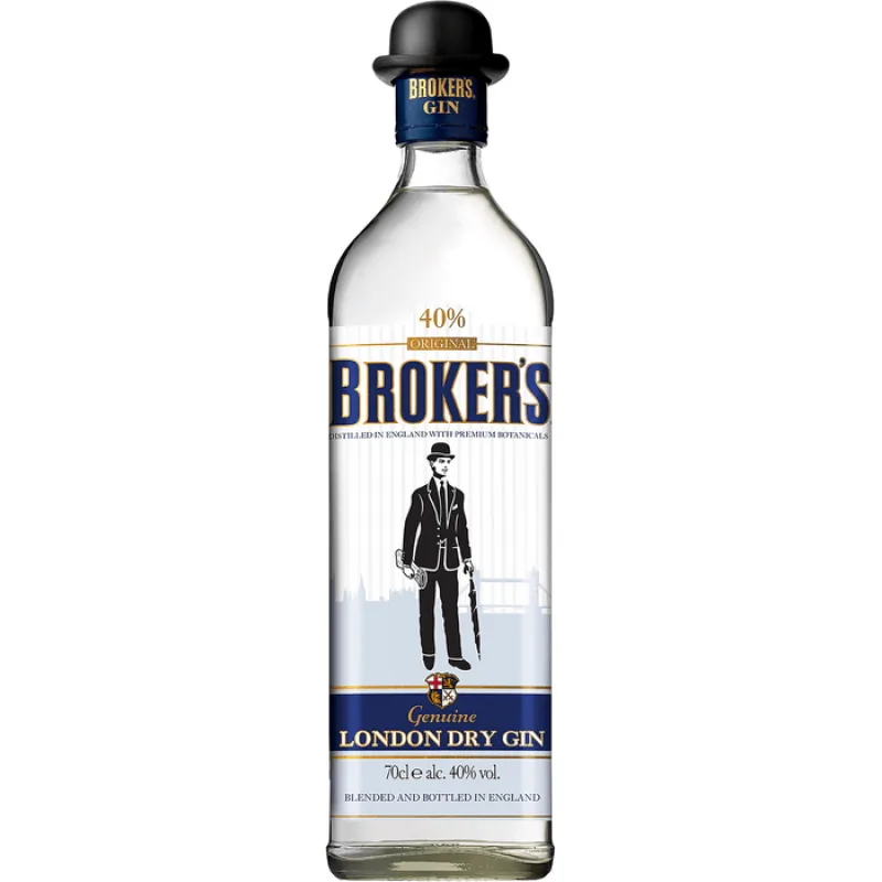 Broker's Premium London Dry Gin 40% 0,7 l (čistá fľaša)