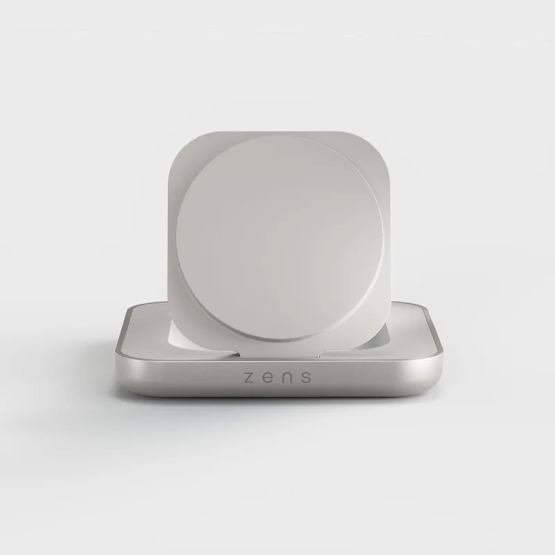 ZENS Qi2 Magnetic Nightstand charger White