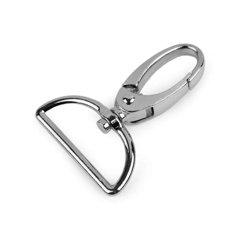 Kovová karabína prievlak 32 mm - nikel II.