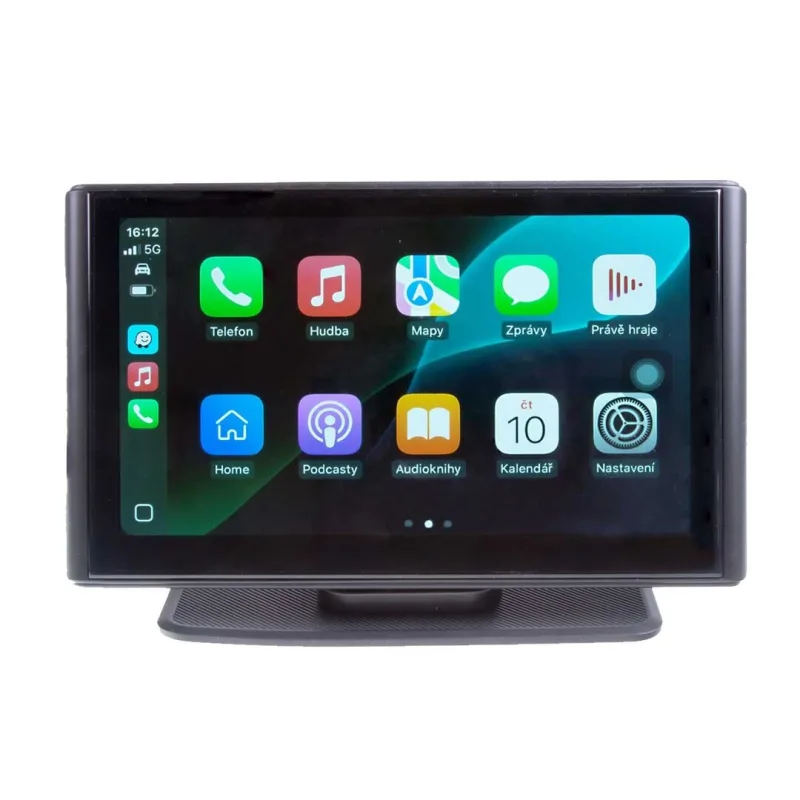 Monitor 7" s Apple CarPlay, Android auto, Bluetooth, micro SD, kamerový vstup, magnetický držák ds-704caMG