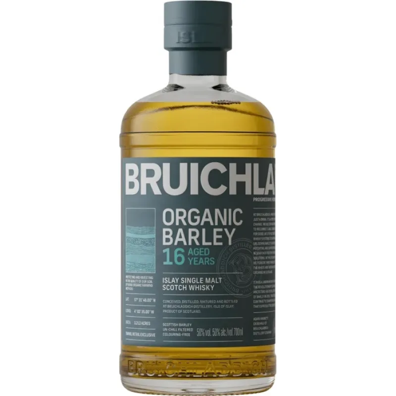 Bruichladdich Organic Barley 16y 50% 0,7 l (čistá fľaša)