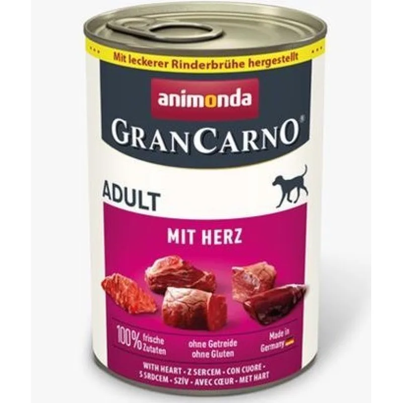 Animonda GRANCARNO dog adult bravčové a srdiečka konzerva 6x 400 g