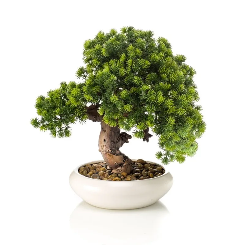 Umelá bonsai Smrekovec v miske, 37cm
