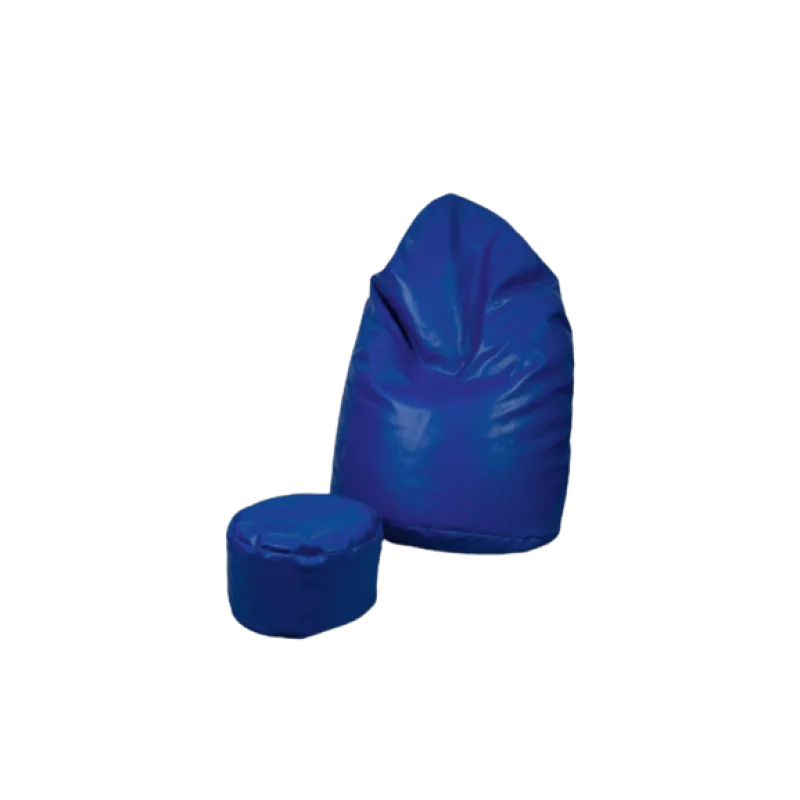 FITMANIA Sedací vak SAKO HRUŠKA XXXL + podnožník Barva: 6 TMAVĚ-MODRÁ