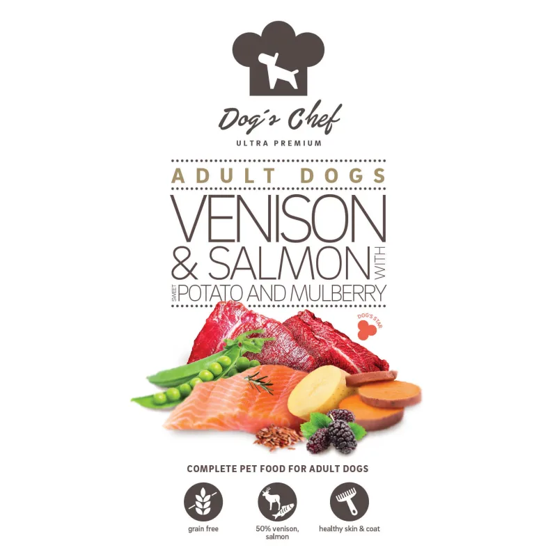 Dog's Chef Dog’s Chef VENISON & SALMON WITH SWEET POTATO & MULBERRY 6 kg