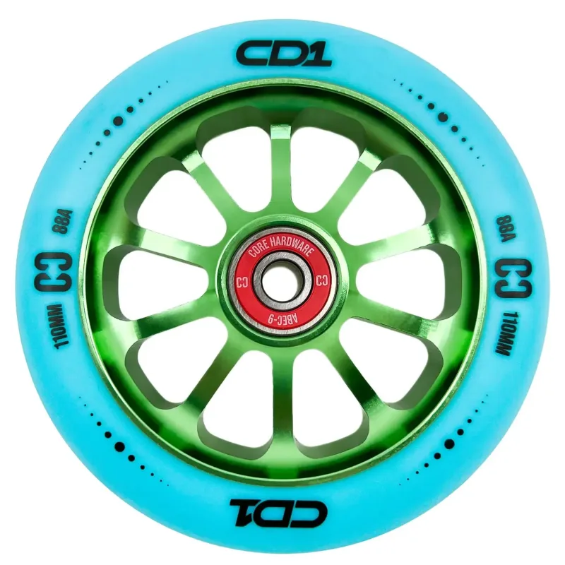 CORE CD1 Pro Scooter 110mm Wheel - Blue/Lime