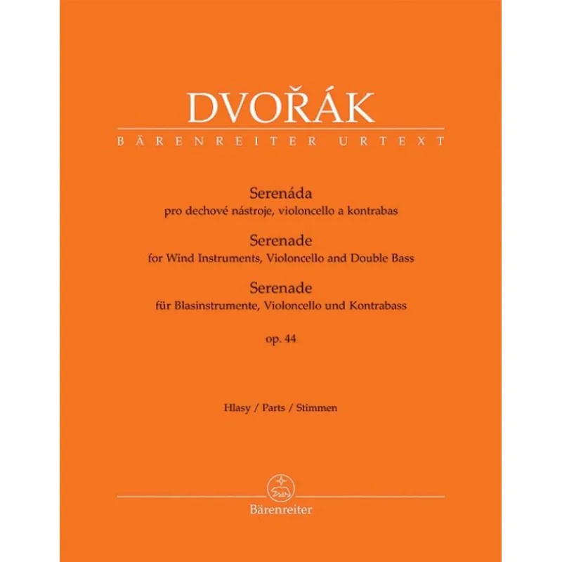 Bärenreiter Serenáda pro dechové nástroje, violoncello a kontrabas op. 44