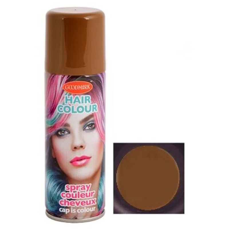 Z GOOD MARK Farba na vlasy v spreji Brown 125ml - Farebný lak na vlasy - hnedý