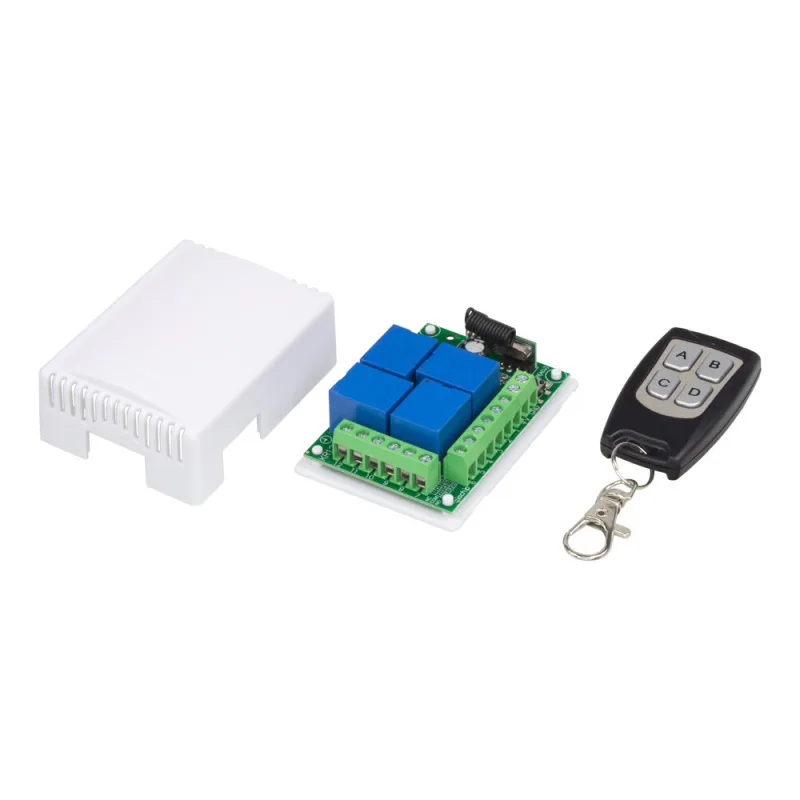 Dálkově ovládaný spínač 12V / 4 x 10A sbWL8-2