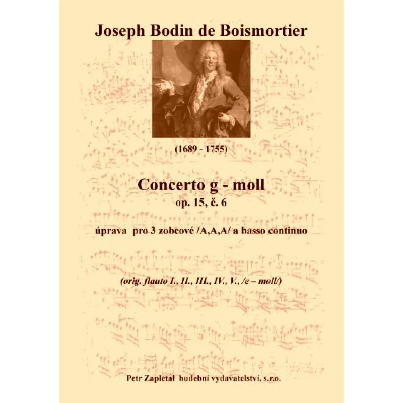 NotaNota Concerto g - moll, op. 15, č. 6 (orig. flauto traverso I., II., III., IV., V.)