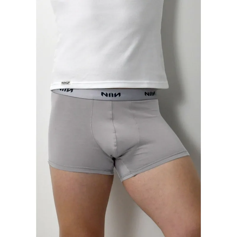 Pánske bavlnené boxerky NIIN - sivá, XL