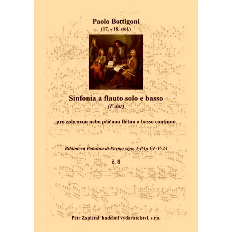 NotaNota Sinfonia a flauto solo e basso (Biblioteca Palatina 8)