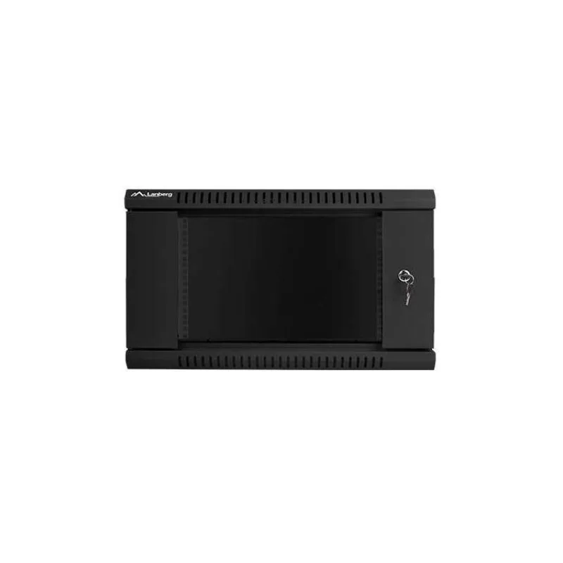 Nástenný rack 19'' 6U 600X450mm čierny flat pack (WF01-6406-10B)