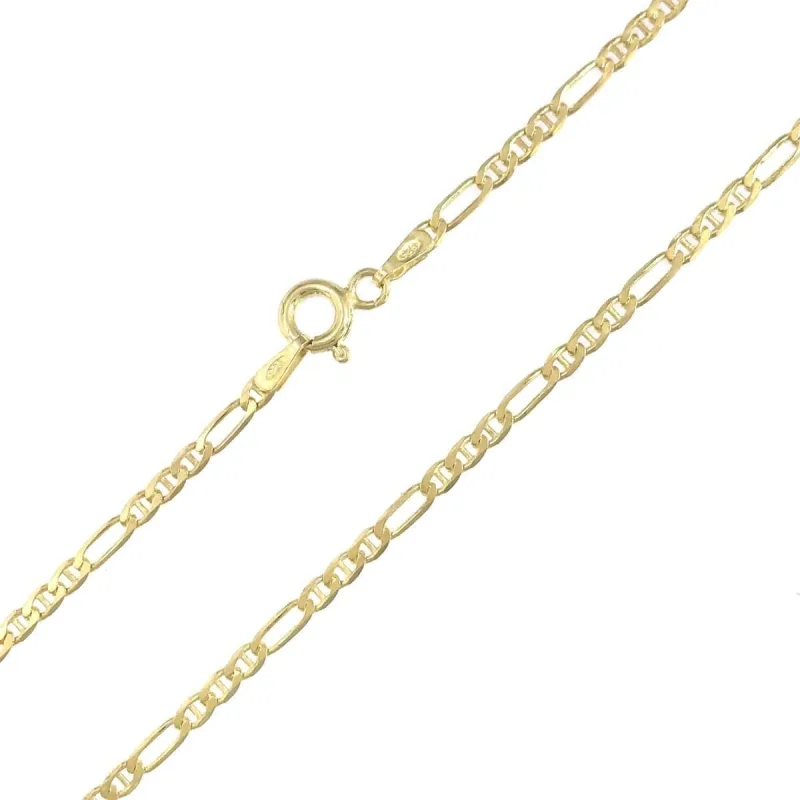 Strieborná pozlátená retiazka marina dĺžka retiazky 50cm