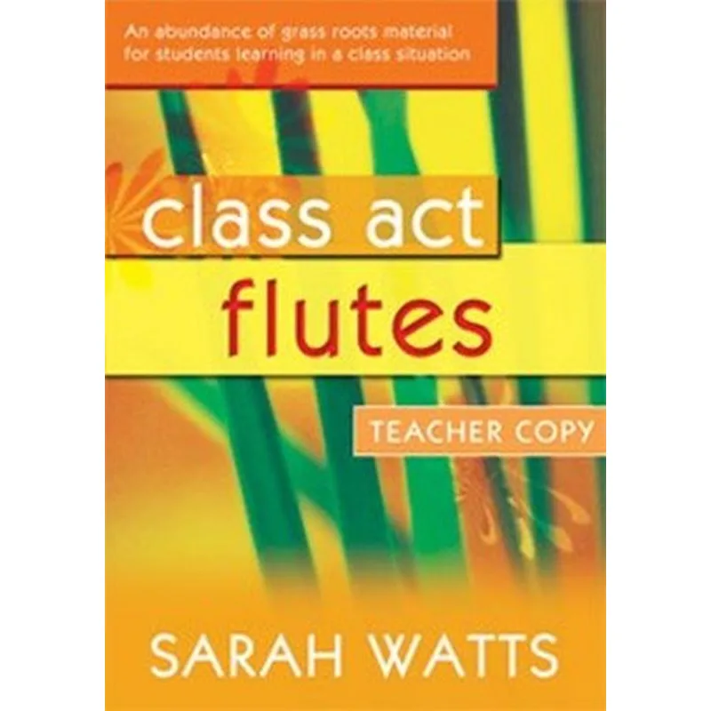 Kevin Mayhew Class Act Flute 1 - Teacher book
