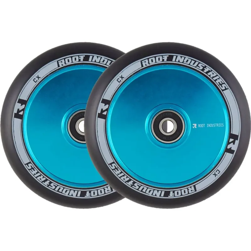 Root Air 110mm Black Pro Scooter Wheels 2-pack - Blue