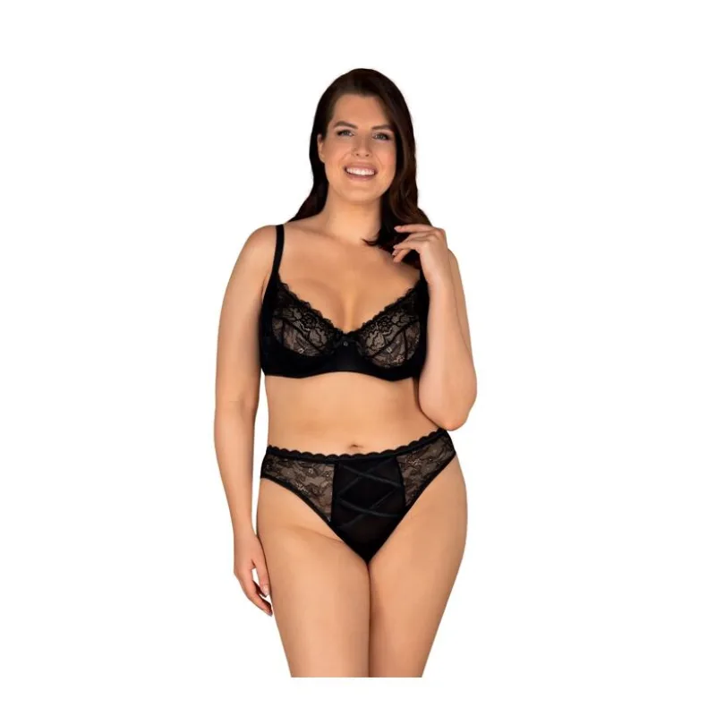 Podprsenka a nohavičky Laurise čierna XXL/3XL