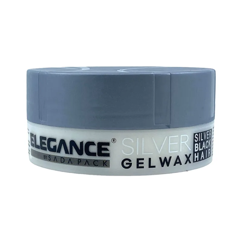 Strieborný krycí gél na vlasy pre mužov ELEGANCE Silver gél wax 140 g