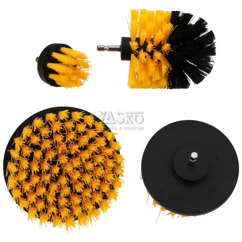 Sada nylonových kartáčov 4-dielna