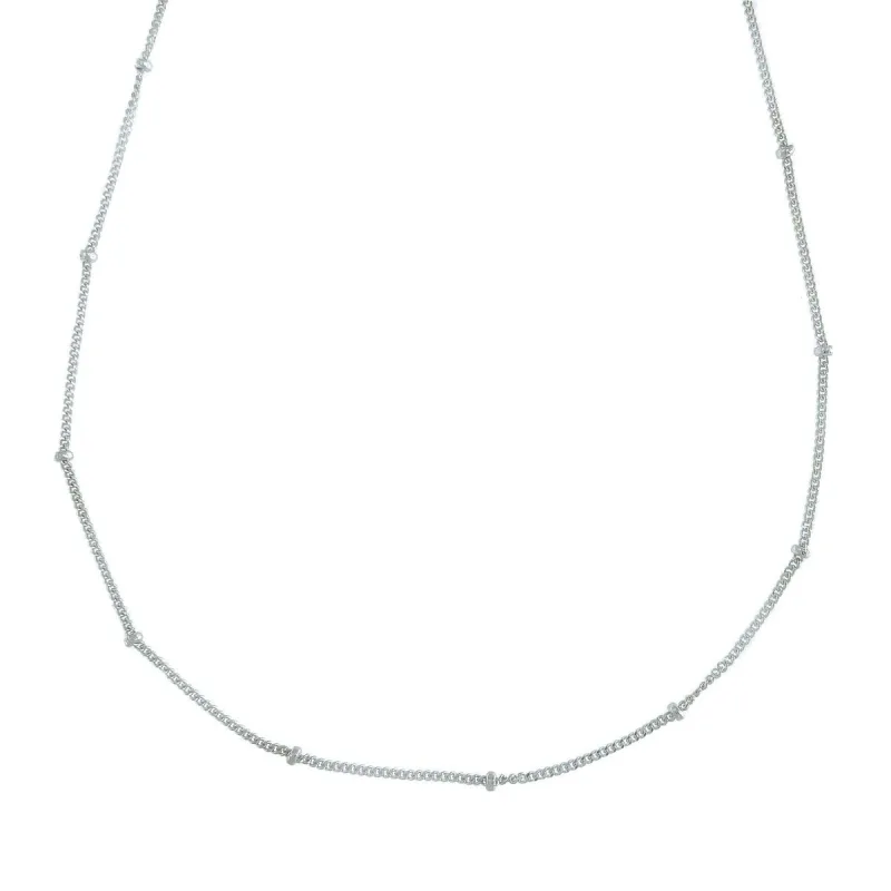 Strieborná retiazka pancr s guličkami dĺžka retiazky 45cm