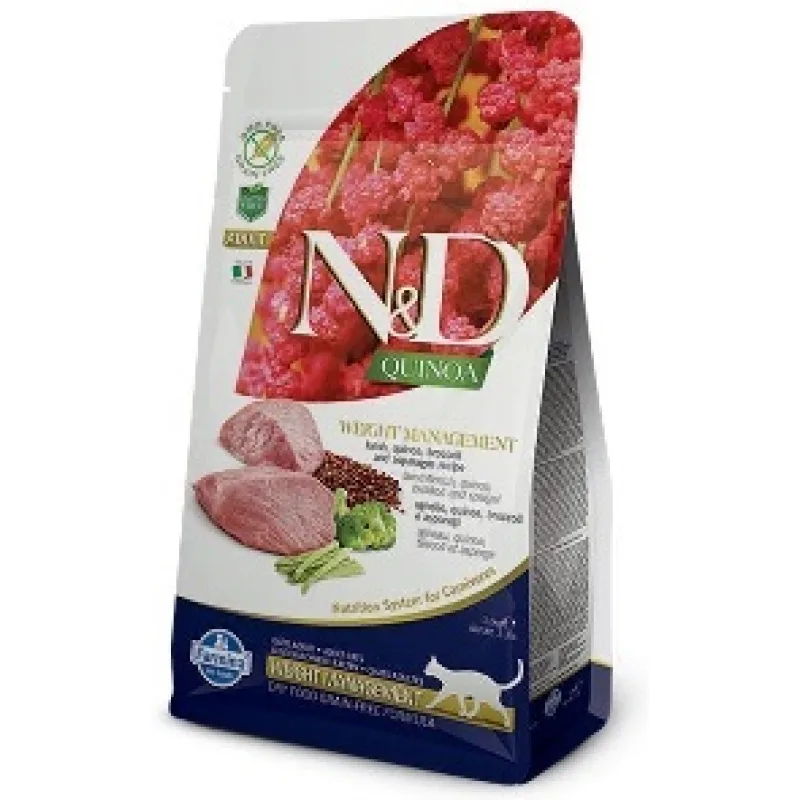 Farmina N&D cat GF QUINOA Weight Managment Lamb 1,5 kg