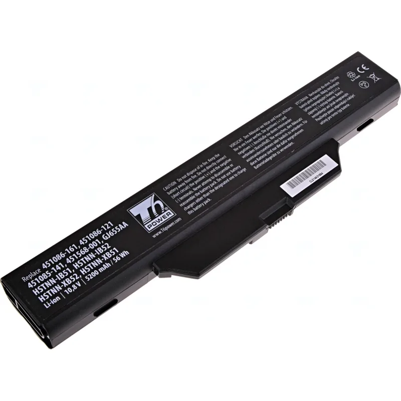 Baterie T6 Power pro HP Compaq 6530s, 6535s, 6720s, 6730s, 6735s, 6820s, 6830s, 5200mAh, 56Wh, 6cell NBHP0036