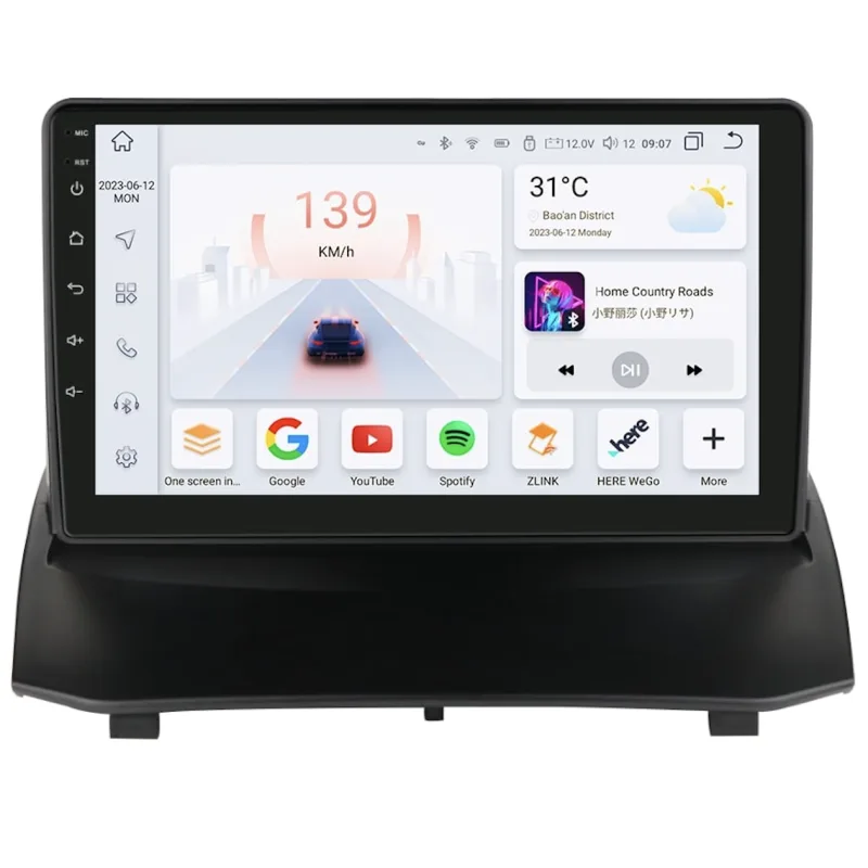 HIZPO KXFDFST91 Autorádio 9" Android 13 Ford Fiesta Model: S9006 (6+64GB) CHR1703