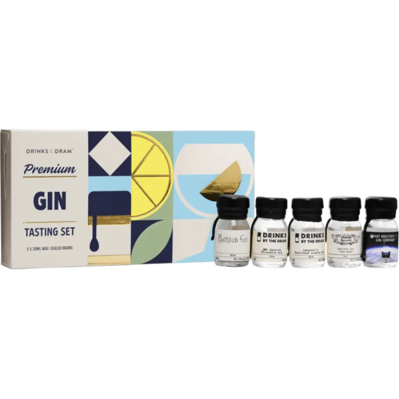 Drinks by the Dram Premium Gin Tasting Set 43,3% 0,15l