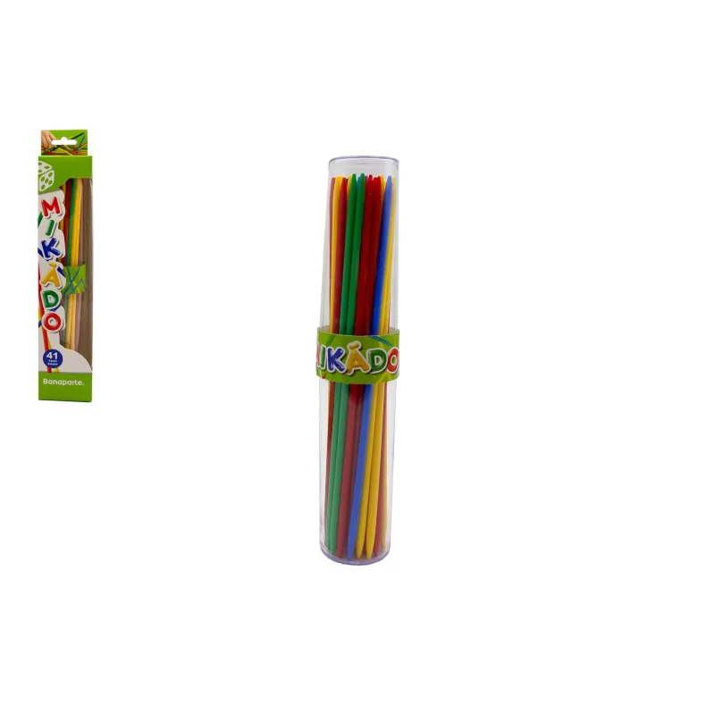 Bonaparte Mikádo spoločenská hra 41ks plast 24,5cm v plastovom puzdre v krabičke 5,5x30x5,5cm