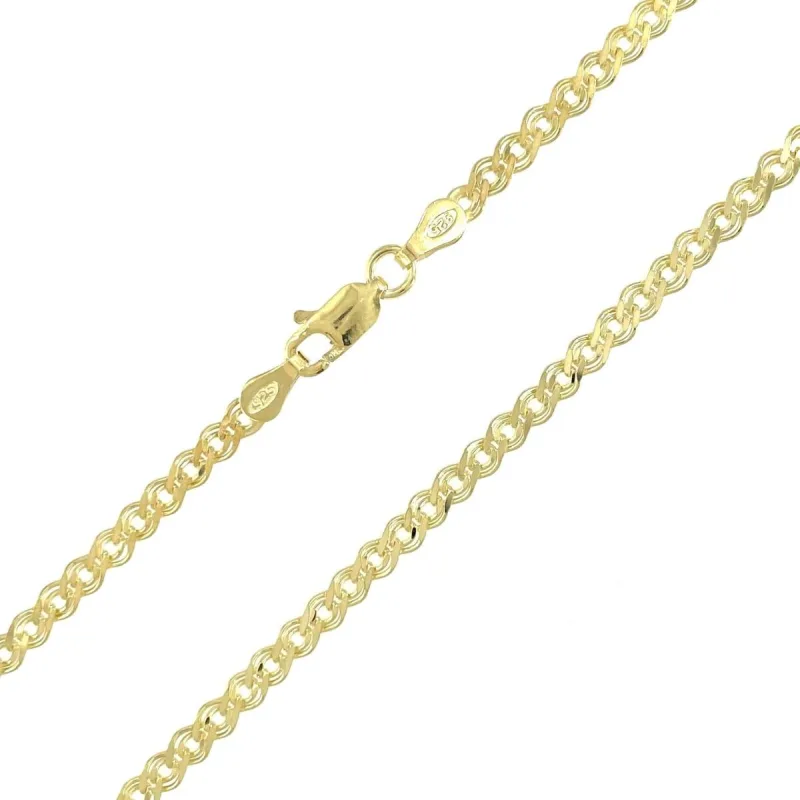 Strieborná pozlátená retiazka nonna dĺžka retiazky 45cm