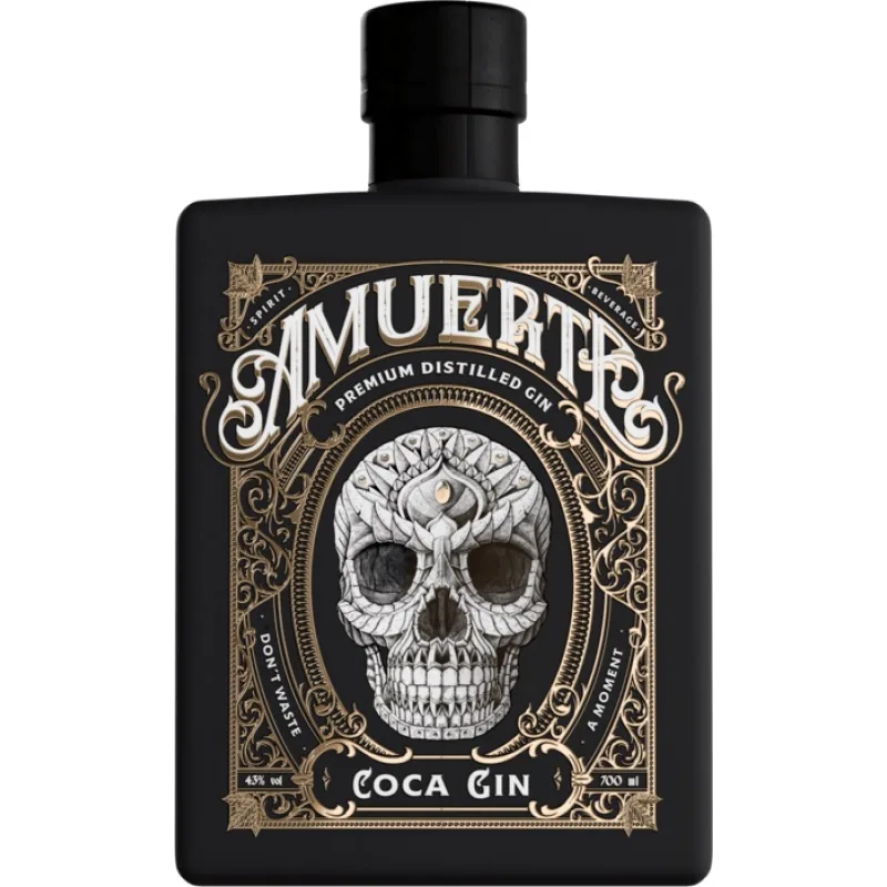 Amuerte Coca Leaf Gin Black Edition 43% 0,7l