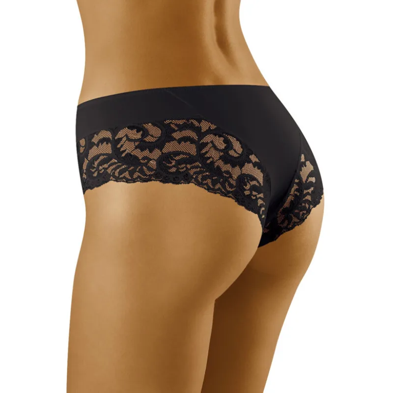 Dámske nohavičky s čipkou Cara čierne L