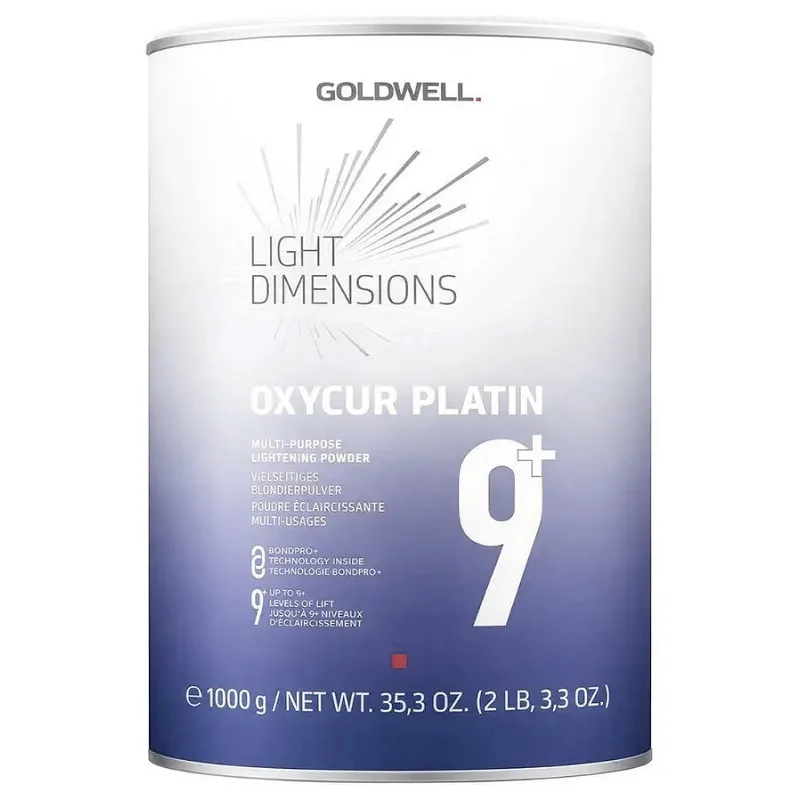 GOLDWELL Oxycur Platin 9+ Dust Free 1000g - bezprašný platinový melír na vlasy