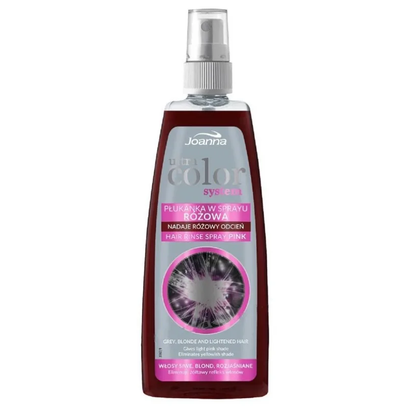 JOANNA Ultra Color PINK Hair Rinse Spray 150ml - tónovaci preliv v spreji - ružový