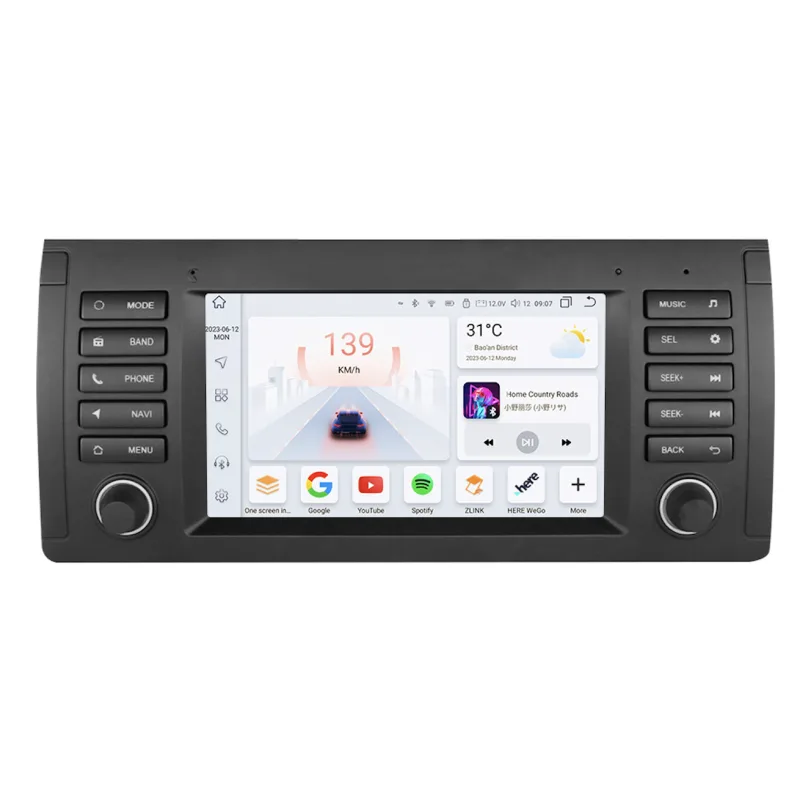 HIZPO BMWE3971P Autorádio 7" Android 13 pro BMW 5 E39, X5 E53 Výkonnostní varianta: 6SBMWE3971P (6+64GB) CHR6SBMWE3971P