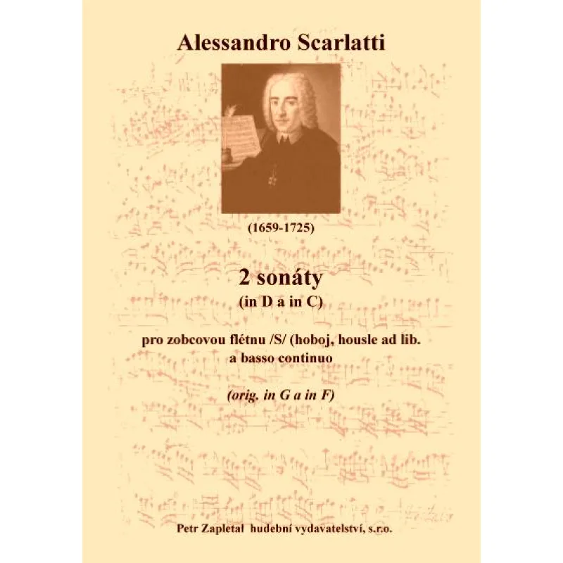 NotaNota 2 sonáty (in D, C) - transpozice